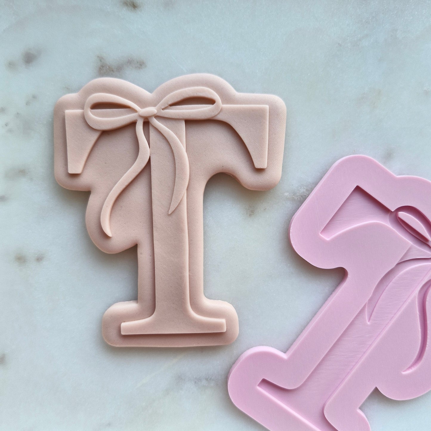 T with a Bow, Cookie Cutter and Stamp