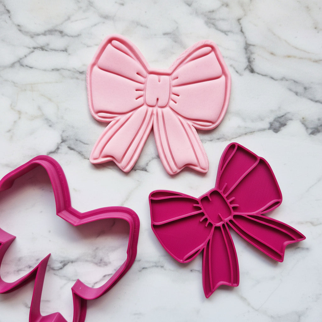 Claire Bow Cookie Cutter & Stamp