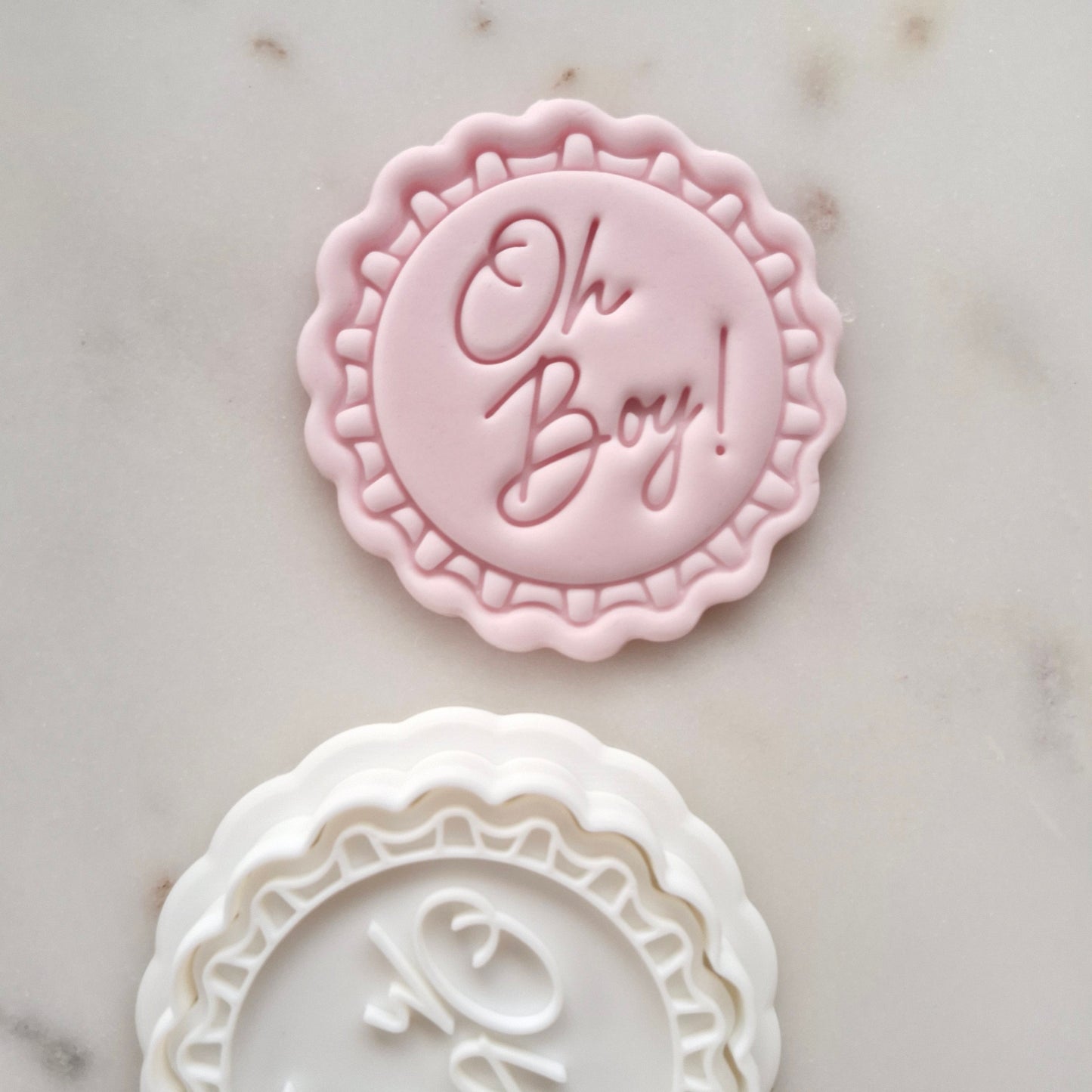 Oh Boy Cookie Cutter and Stamp zoomed out