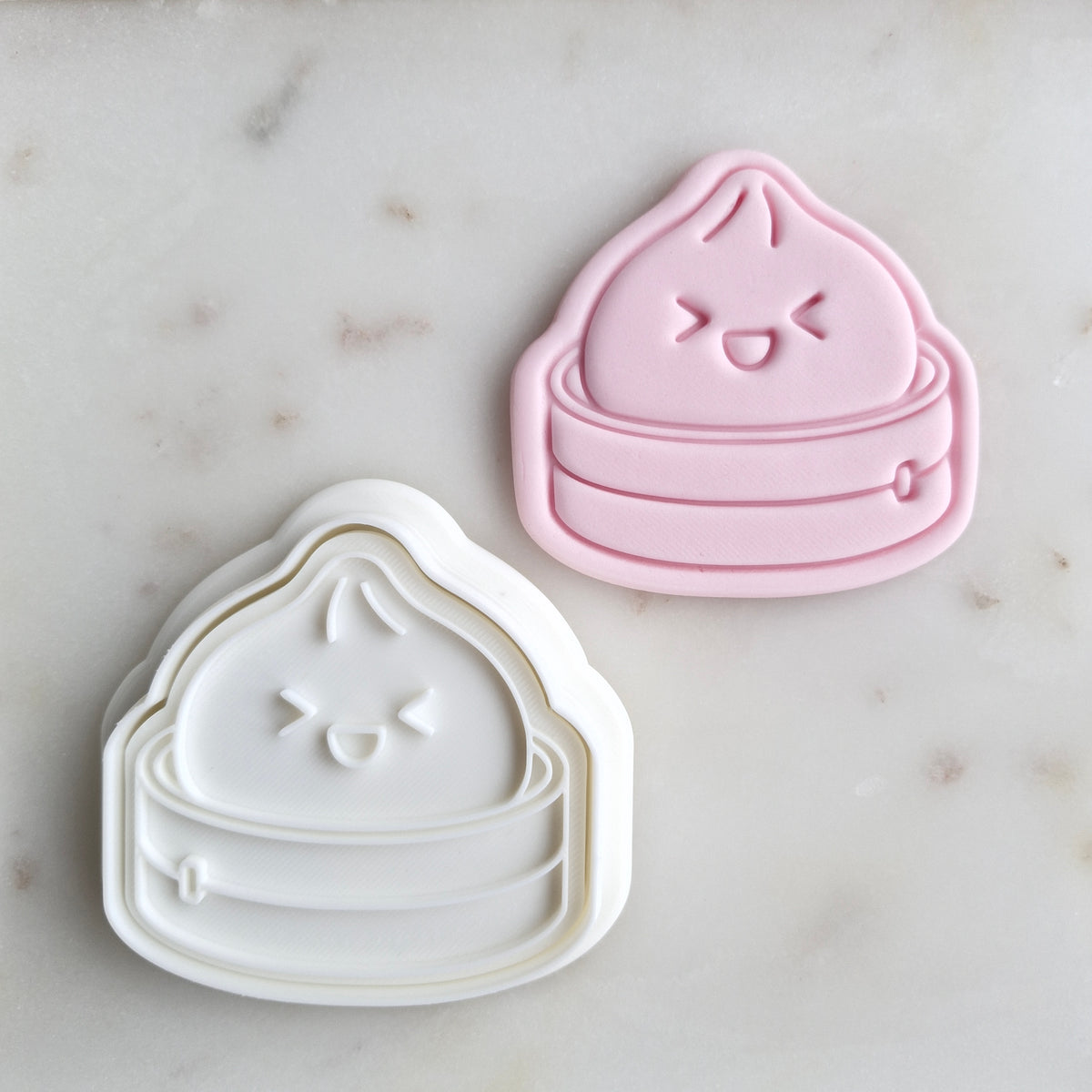 Squinty Dumpling in Box Cookie Cutter and Stamp zoomed out
