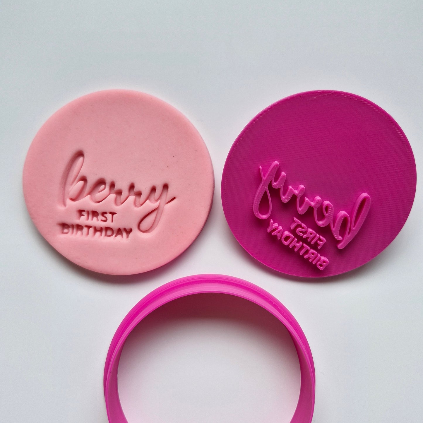 Berry First Birthday, Cookie Cutter and Stamp