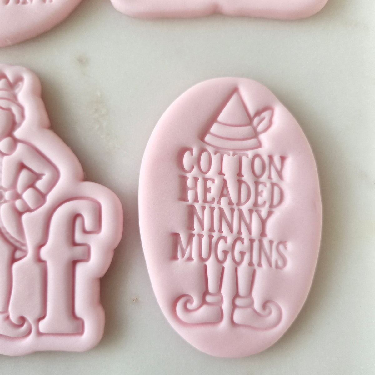 Christmas Elf Set Cookie Cutter and Stamp elf quote