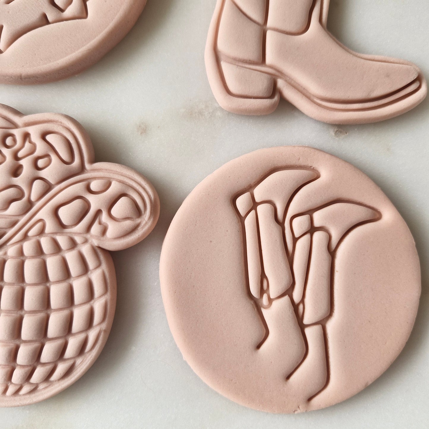 Cowgirl Legs Up Cookie Cutter and Stamp