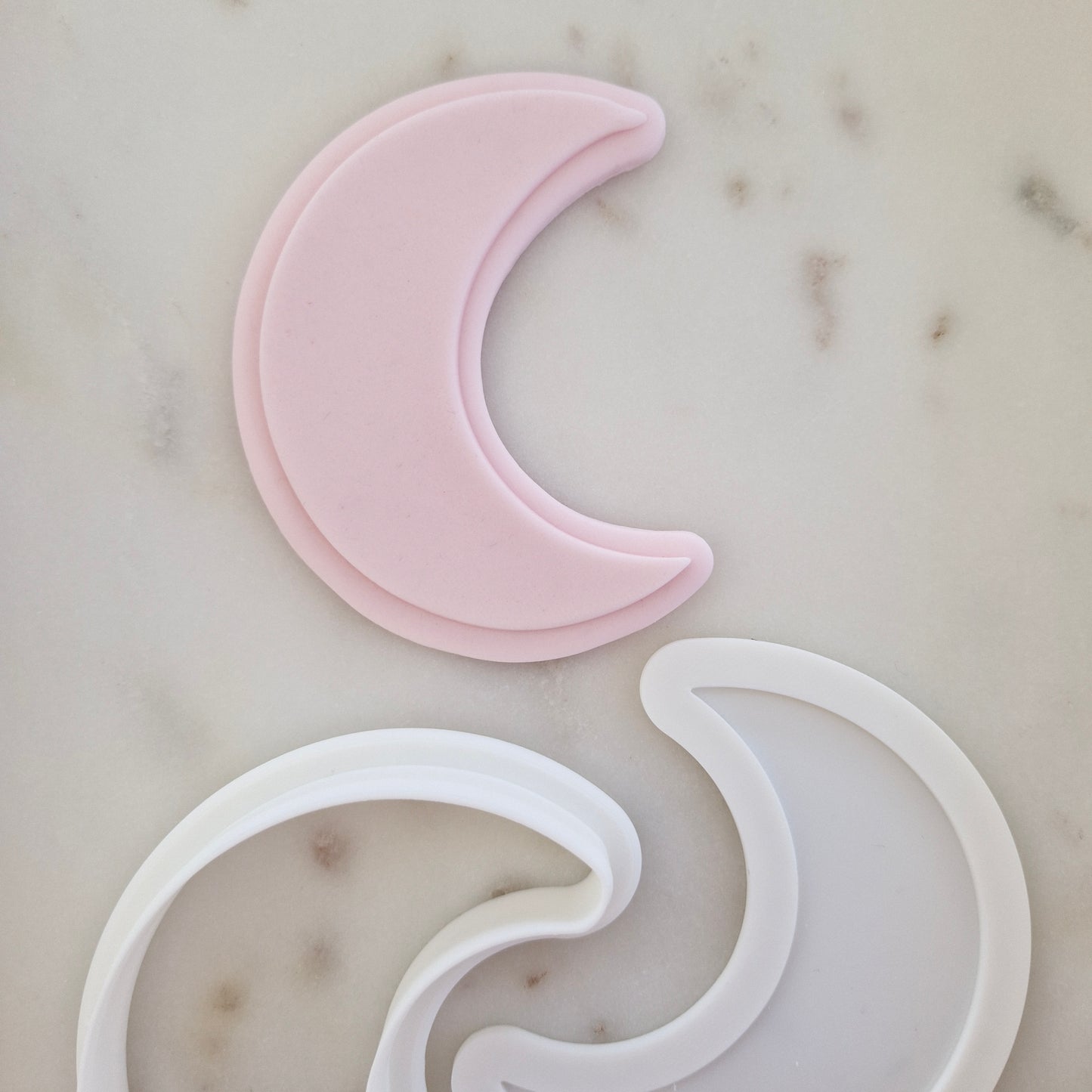 Moon Cookie Cutter and Deboss Stamp zoomed out