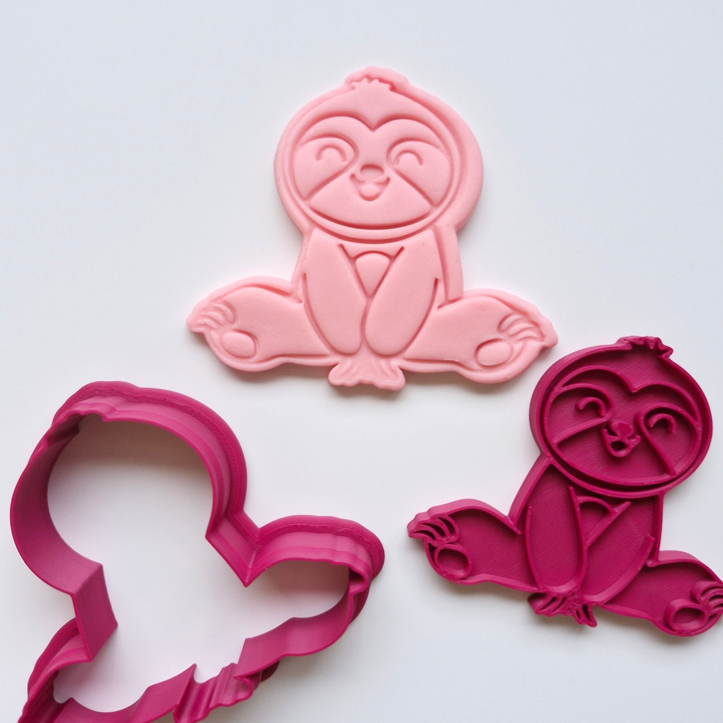 Sitting Sloth Cookie Cutter and Stamp
