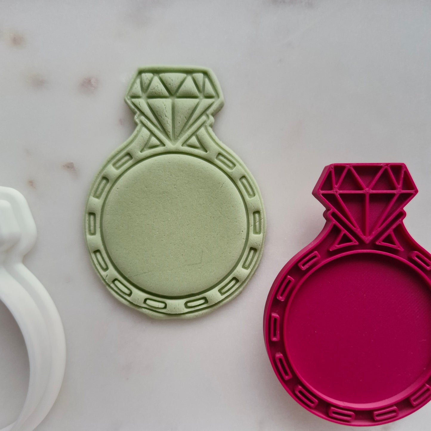 Fancy Diamond Ring, Cookie Cutter and Stamp