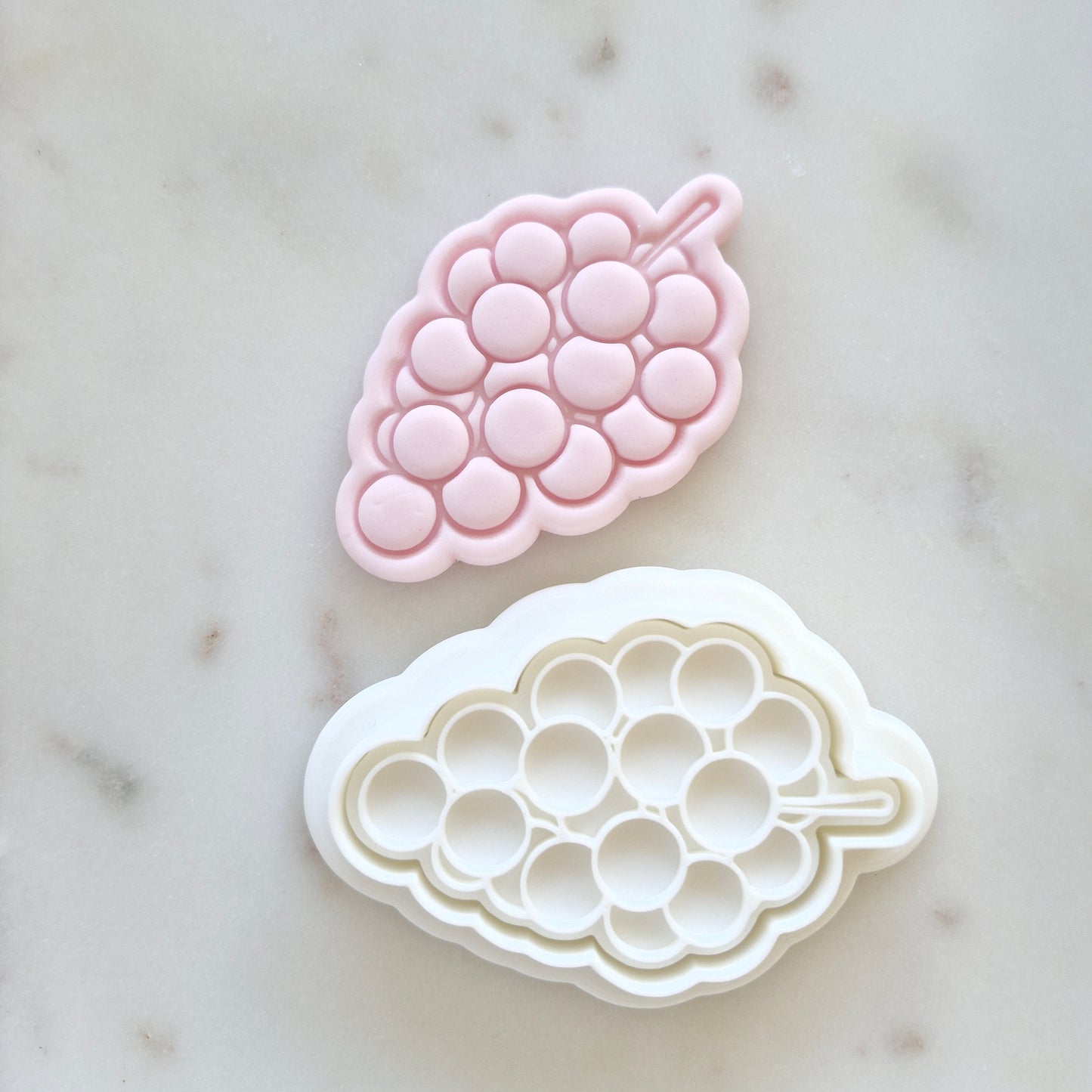 Grapes Cookie Cutter and Stamp zoomed out