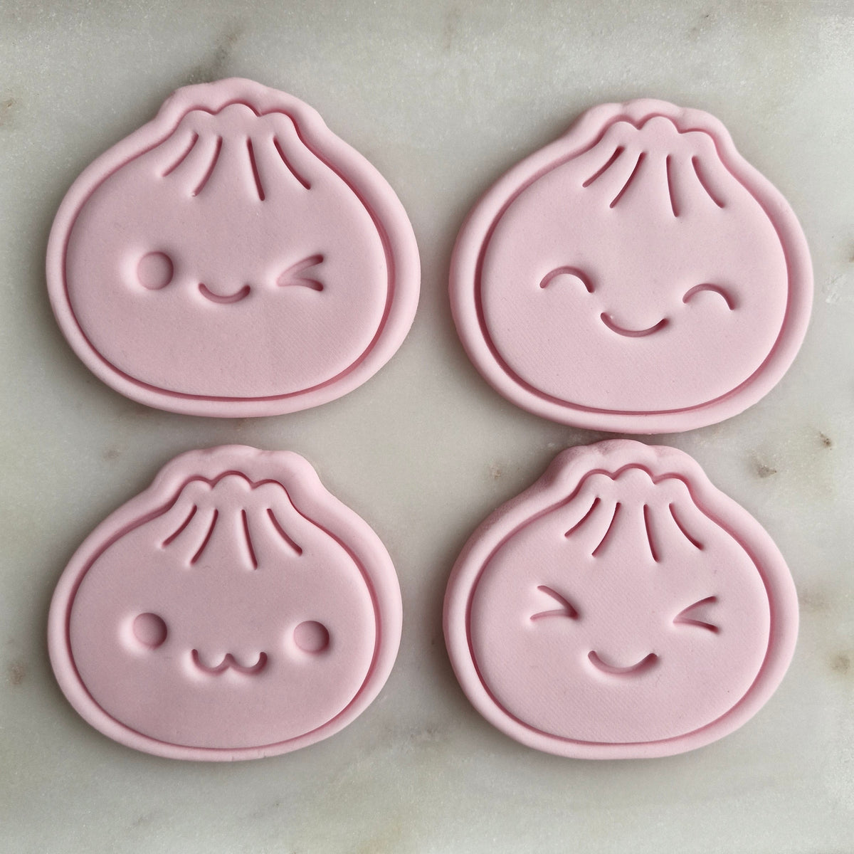 Dumpling Faces Set STL File DIGITAL DOWNLOAD ONLY