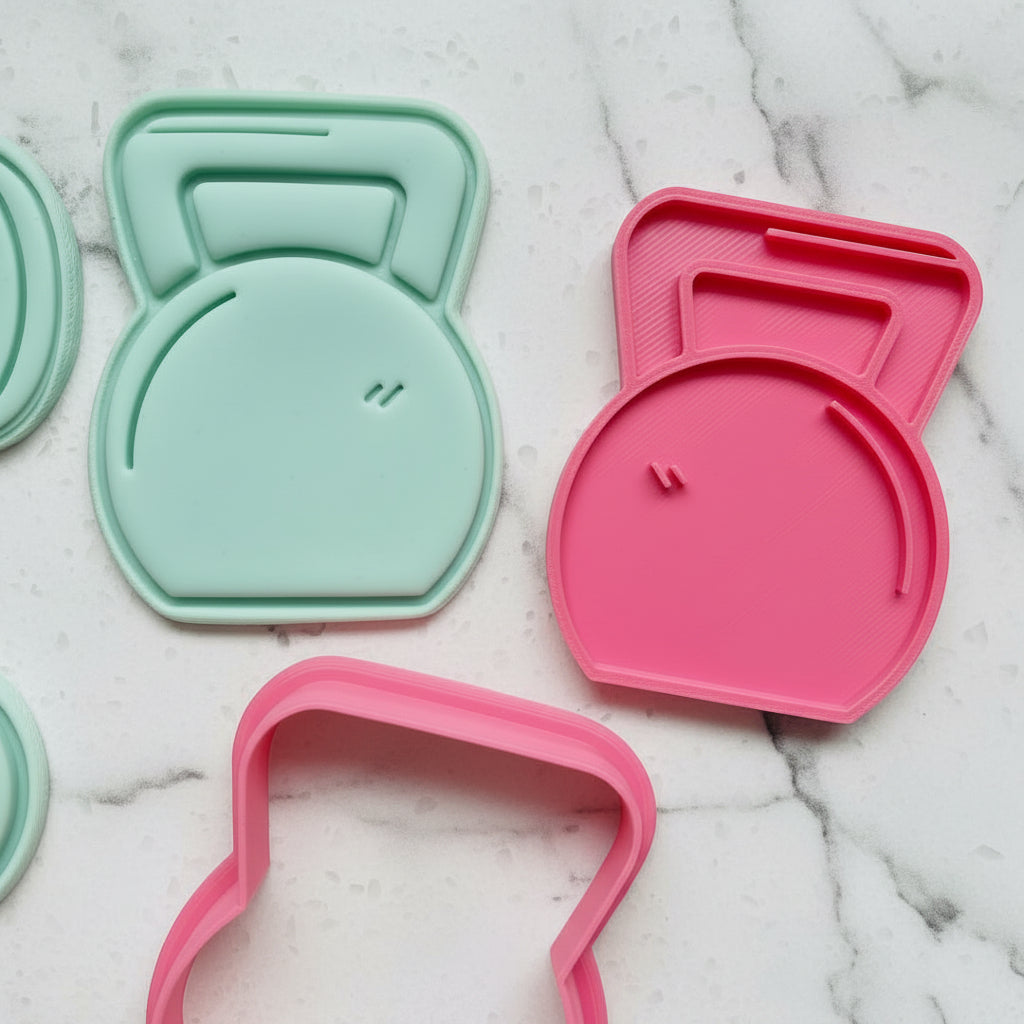 Kettlebell Cookie Cutter and Stamp