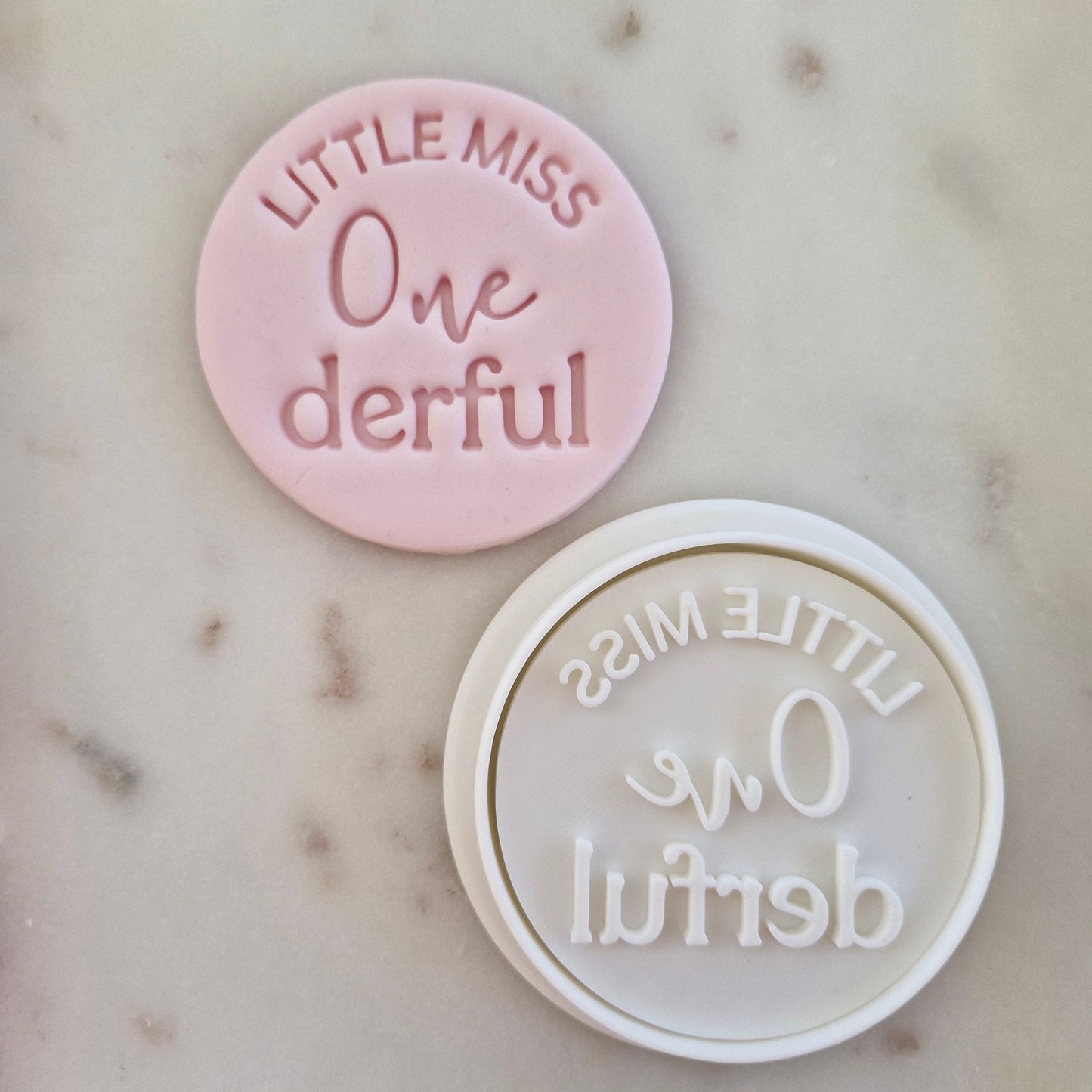 Little Miss One-derful Cookie Cutter and Stamp zoomed out