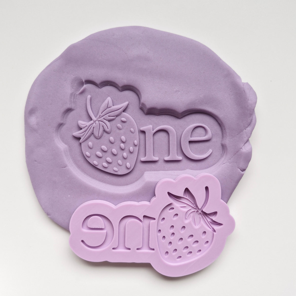 One with Strawberry Cookie Cutter and Deboss Stamp zoomed out