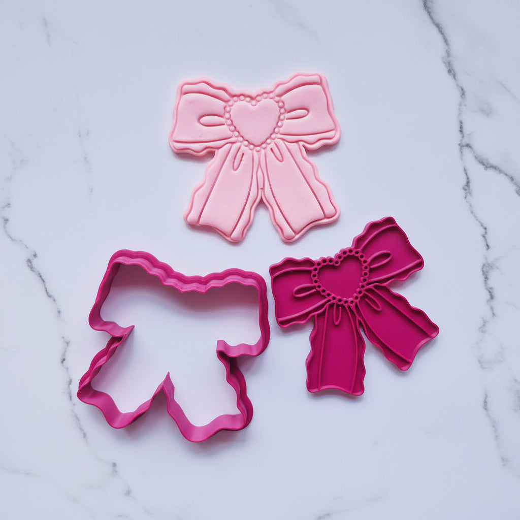 Sydney Bow Cookie Cutter & Stamp