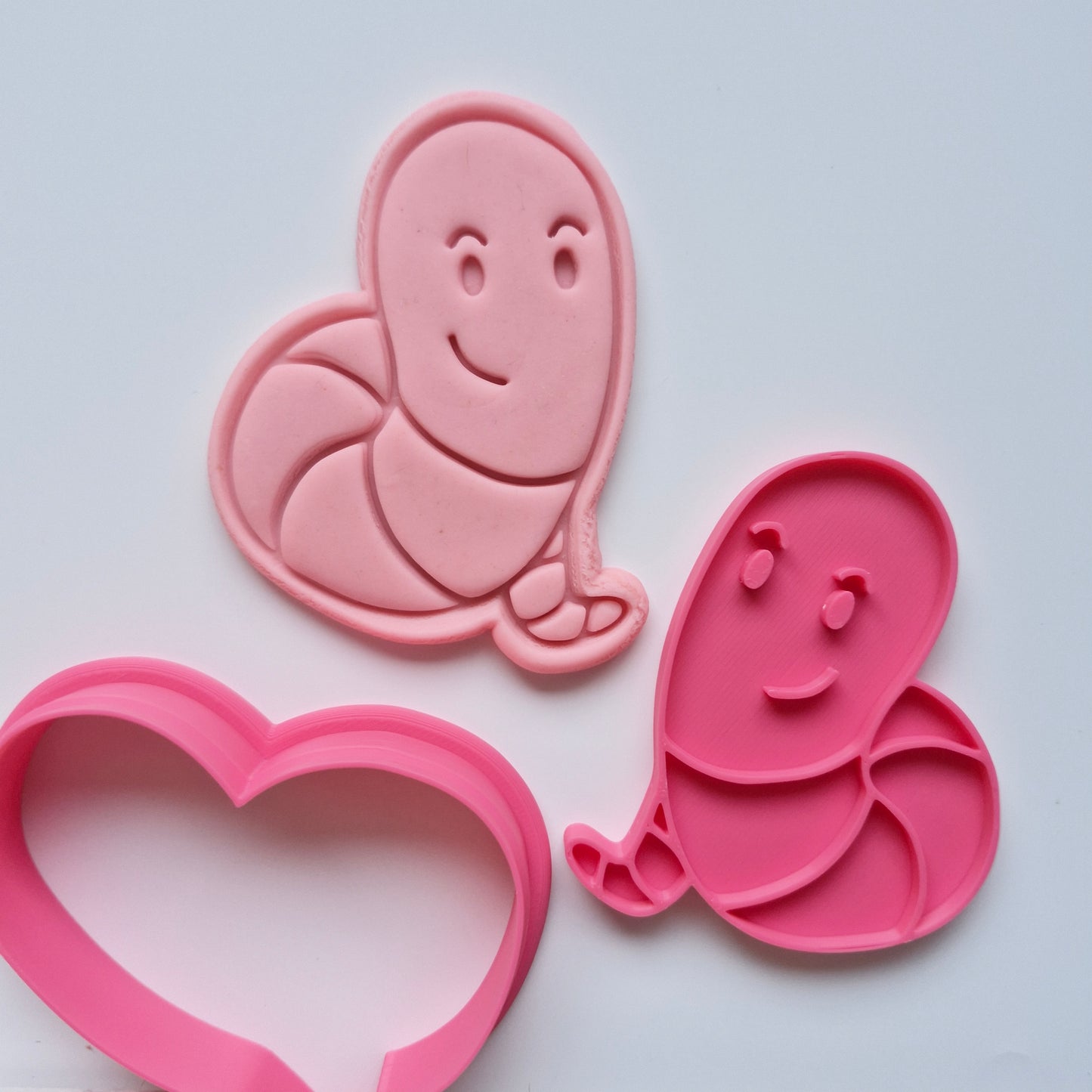 Worm Cookie Cutter and Stamp