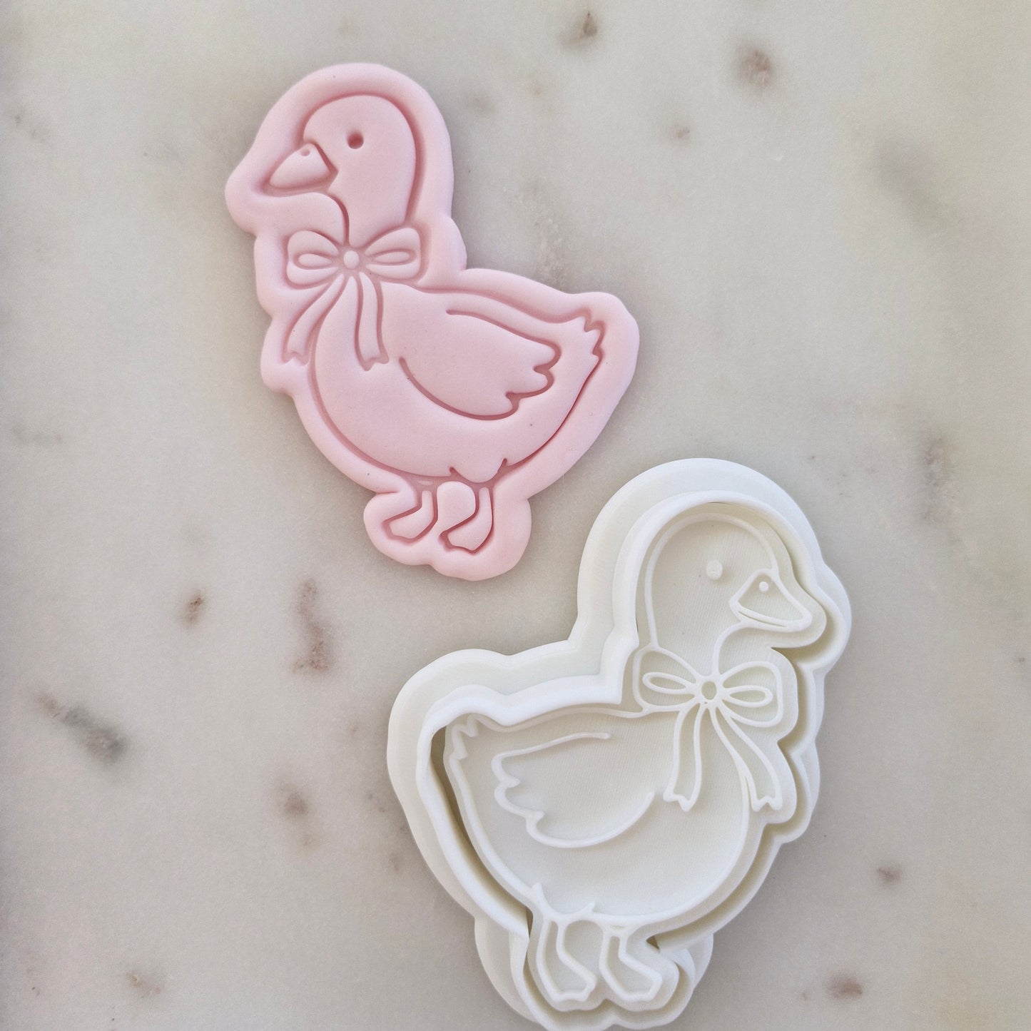 Goose with Bow Cookie Cutter and Stamp