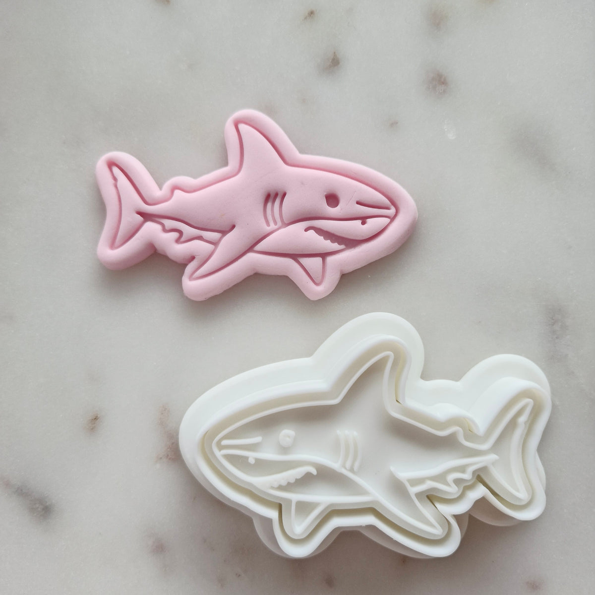 Basic Shark Cookie Cutter and Stamp