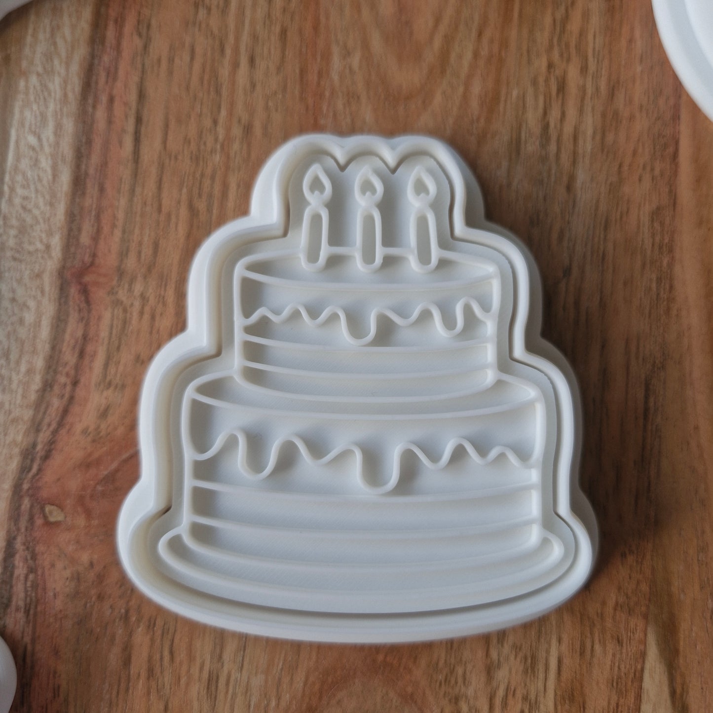 Sale Tiered Birthday Cake Cookie Cutter and Stamp
