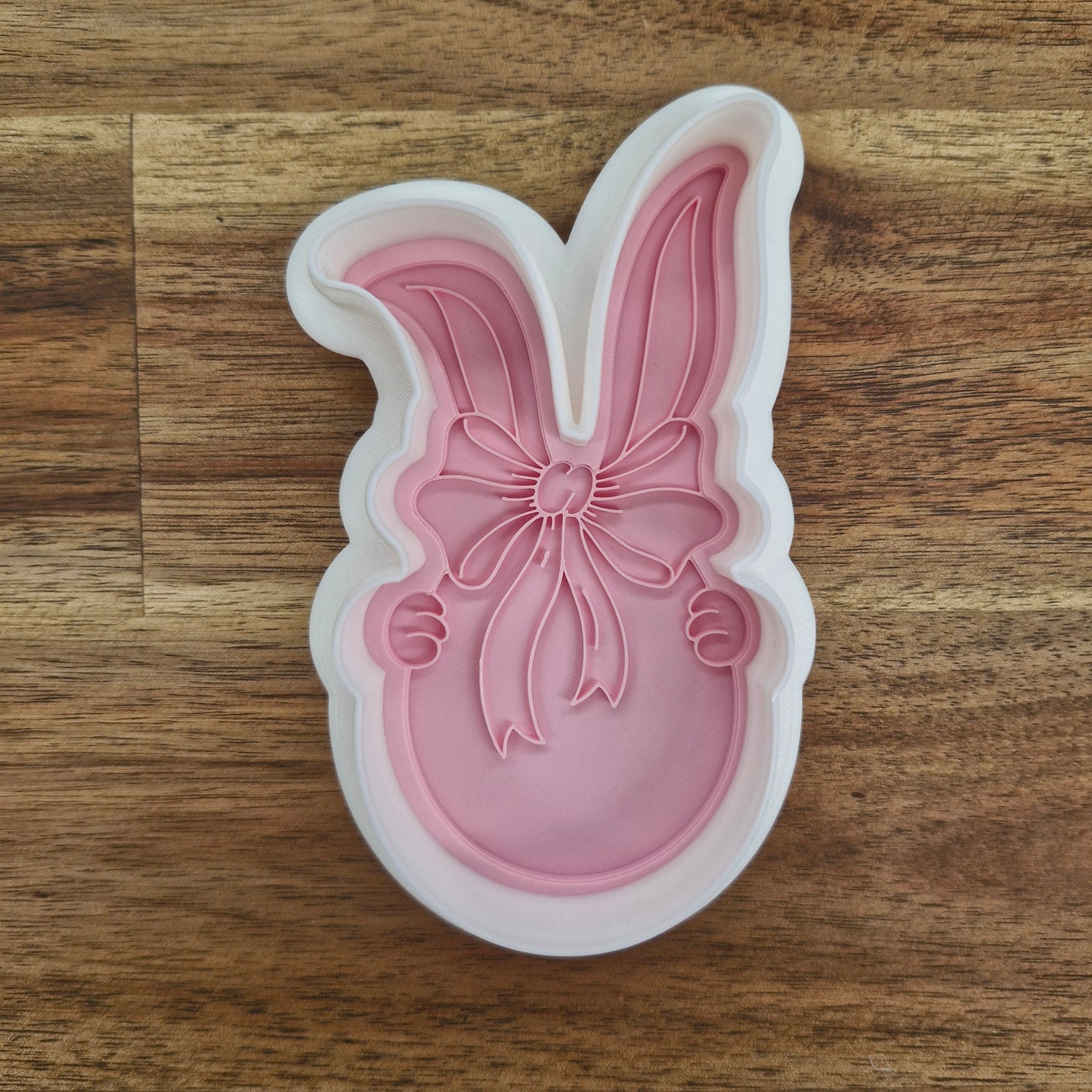 Sale Easter Bunny with Egg Cookie Cutter and Deboss Stamp