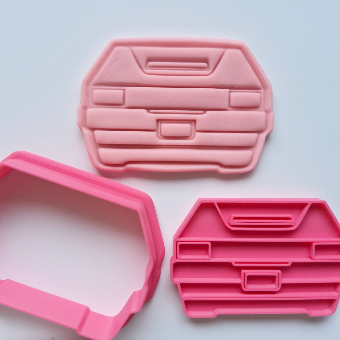 Tackle box for Fishing Cookie Cutter and Stamp