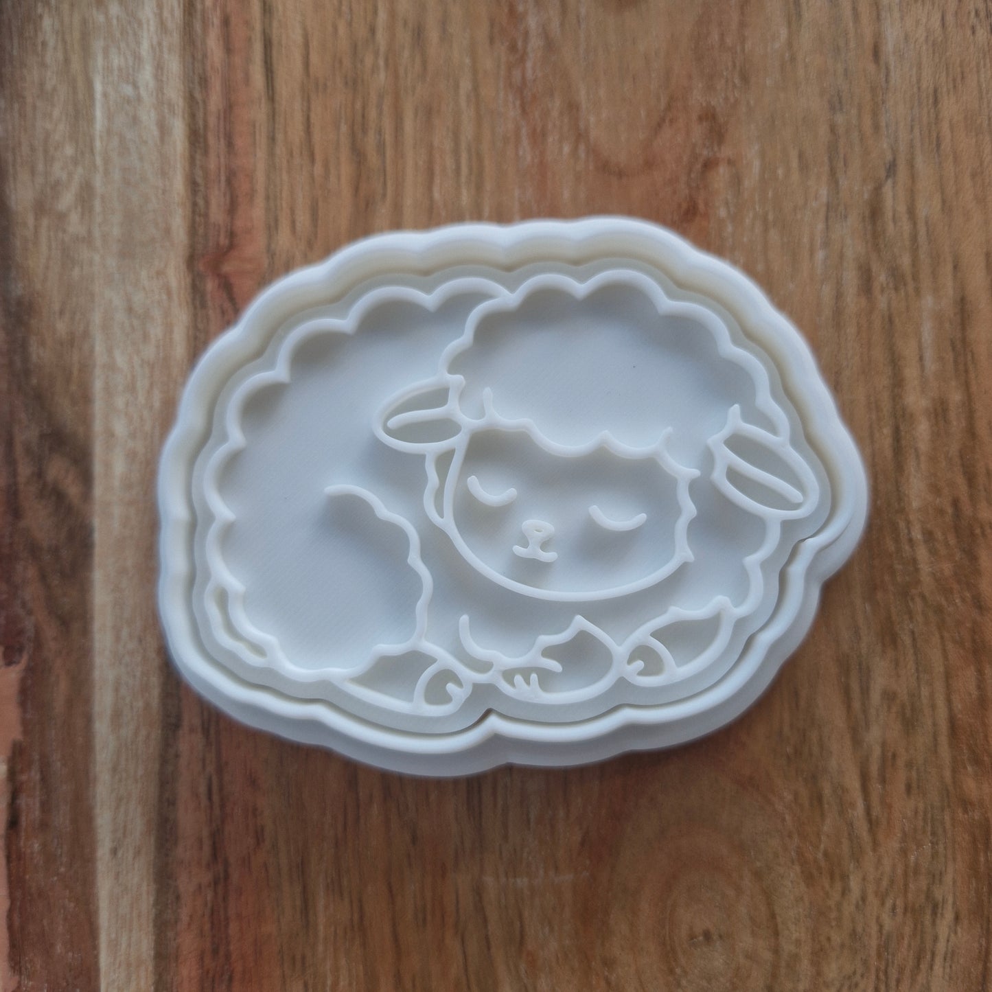 Sale Sleeping Sheep Cookie Cutter and Stamp