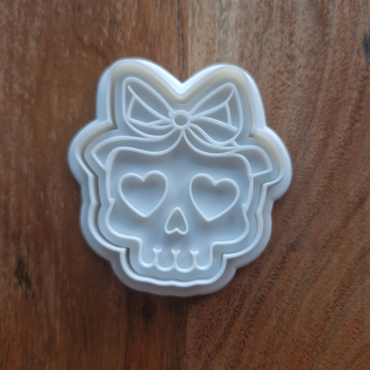 Sale Coquette Skull Cookie Cutter and Stamp