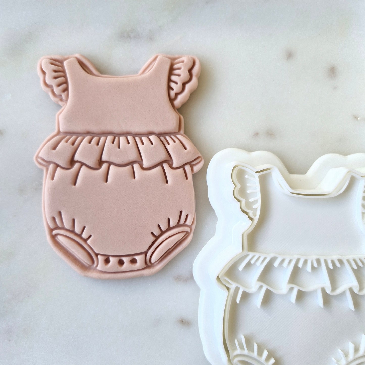 Baby Girl Onesie Cookie Cutter and Stamp