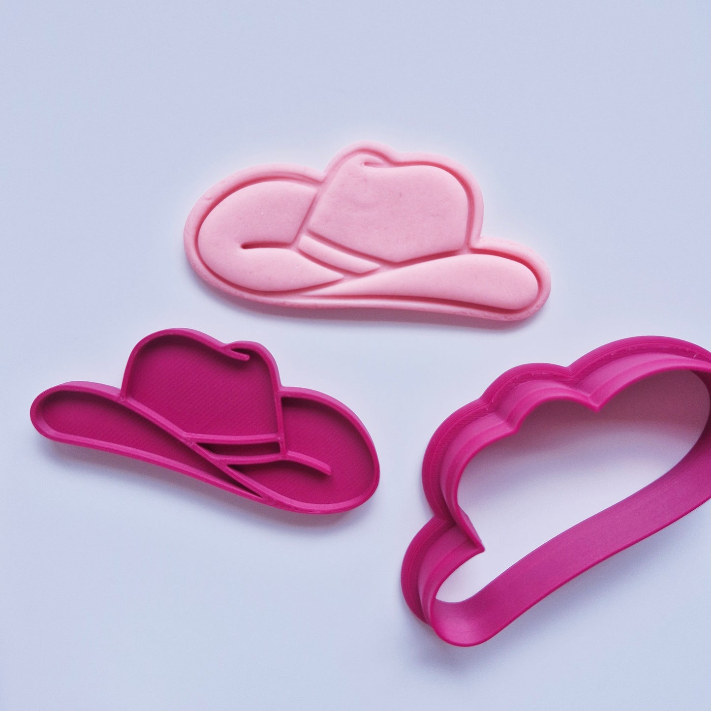 Plain Cowboy Hat Cookie Cutter and Stamp