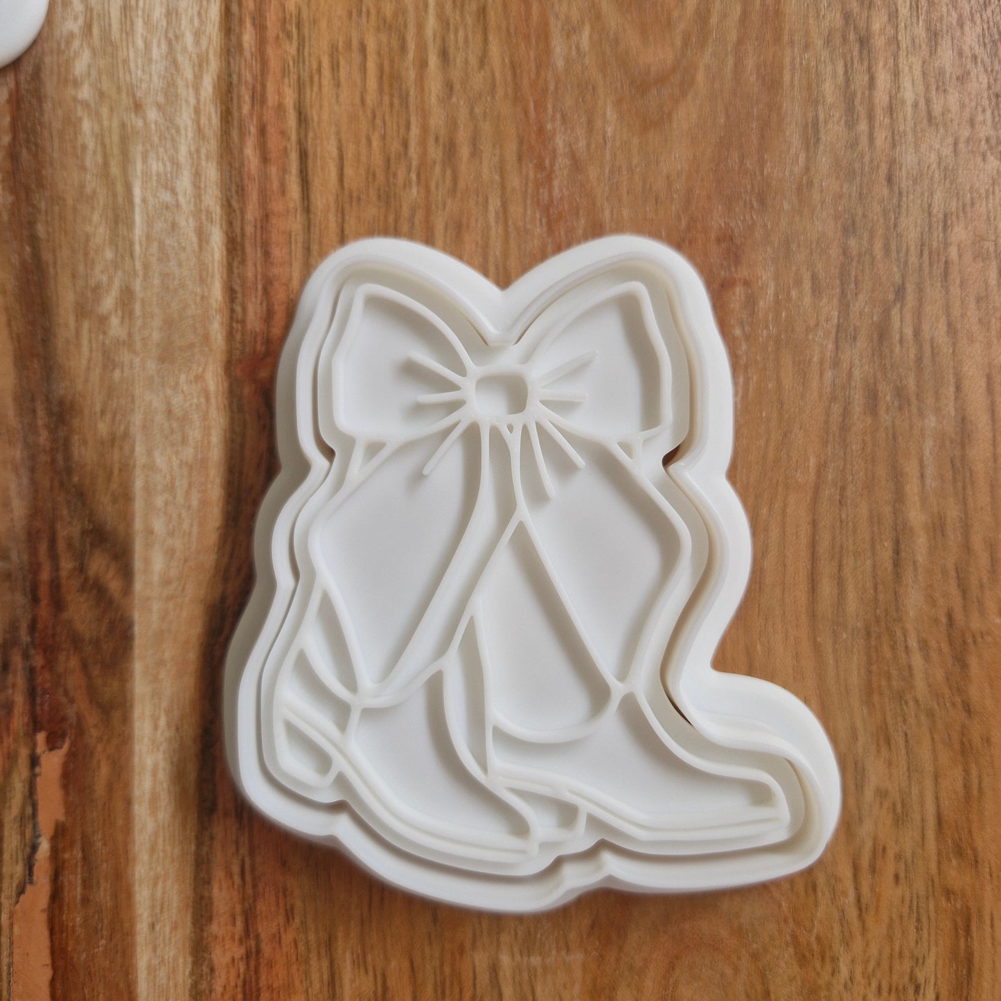 Sale Cowboy Boots with Bow Cookie Cutter and Stamp
