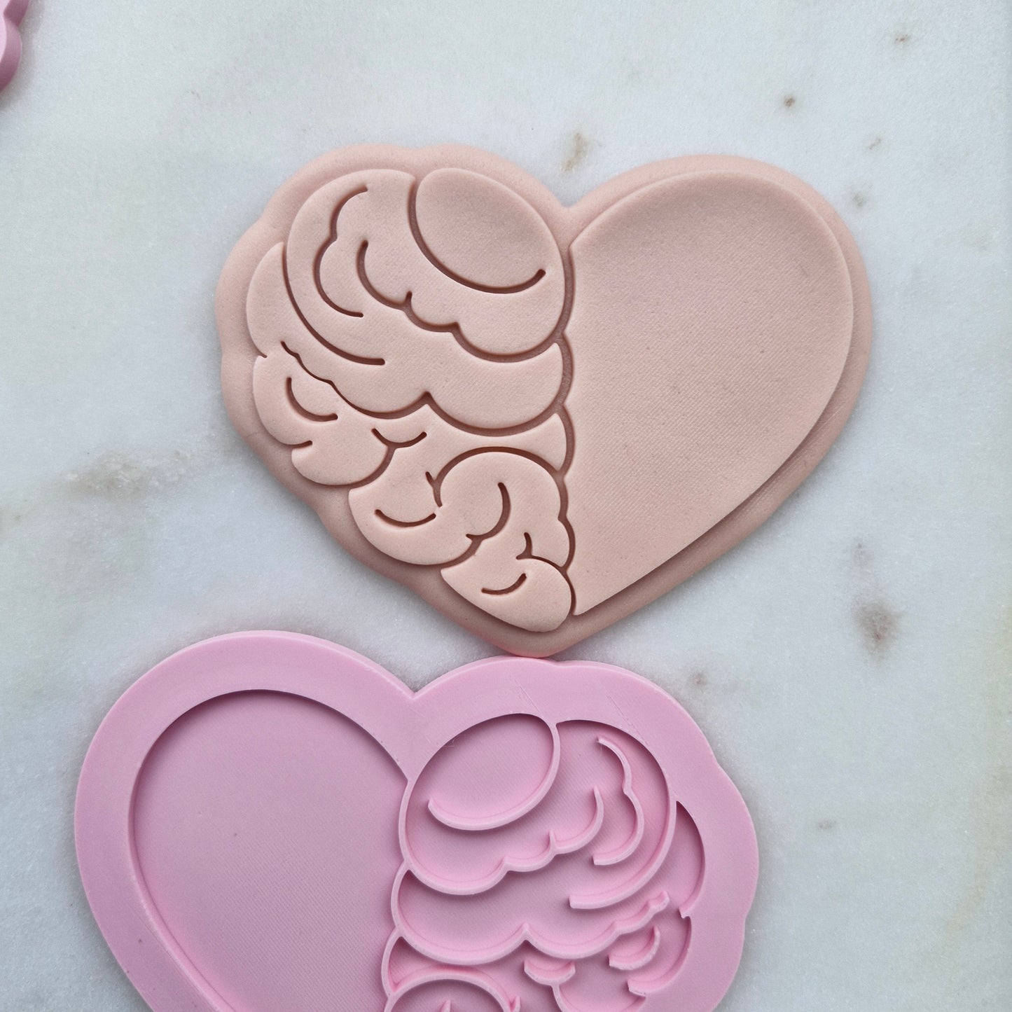 Heart Brain, Cookie Cutter and Stamp