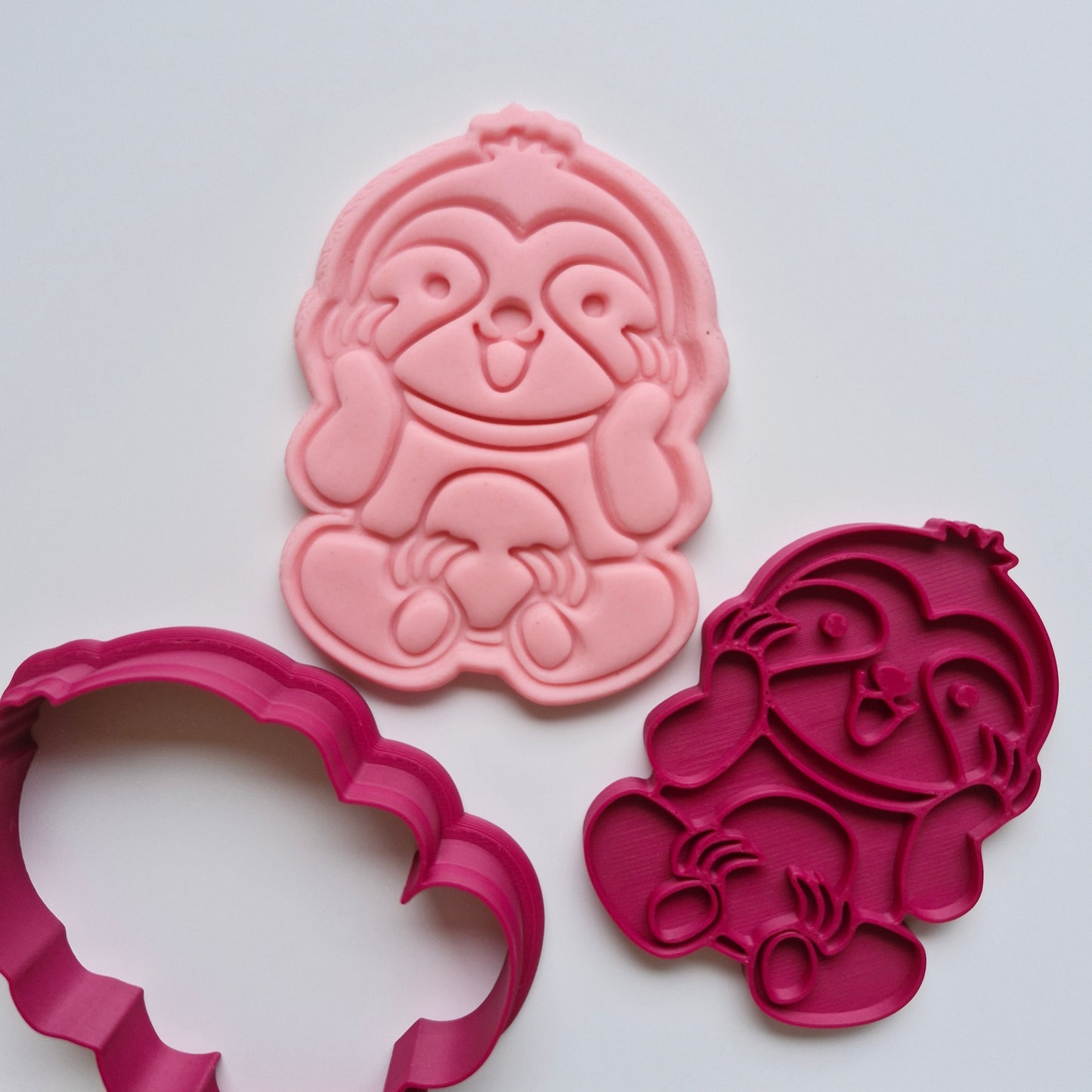 Happy Sloth Cookie Cutter and Stamp