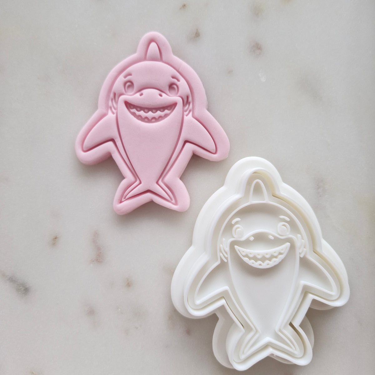 Standing Shark Cookie Cutter and Stamp