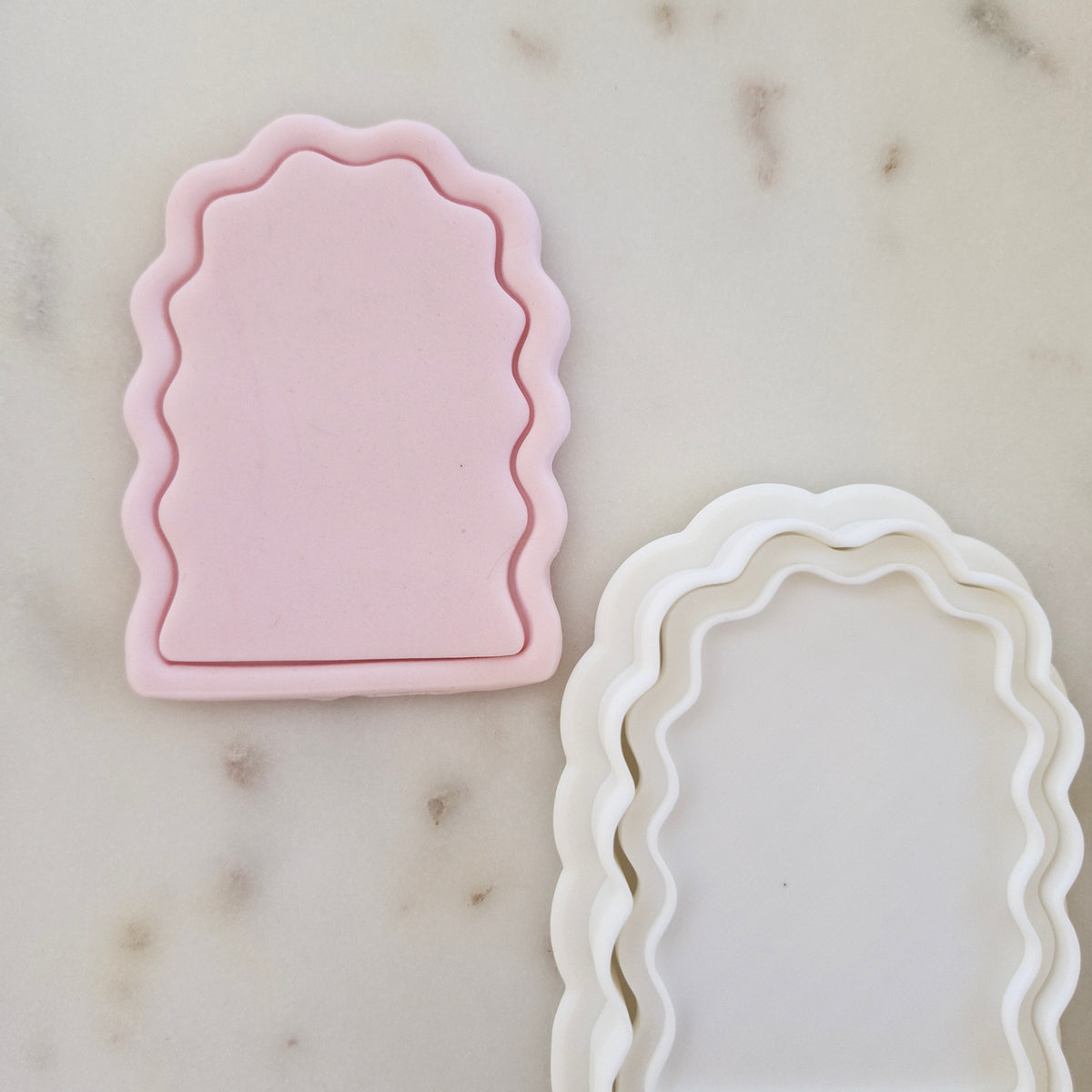 Wavy Arch Frame Cookie Cutter and Stamp zoomed out