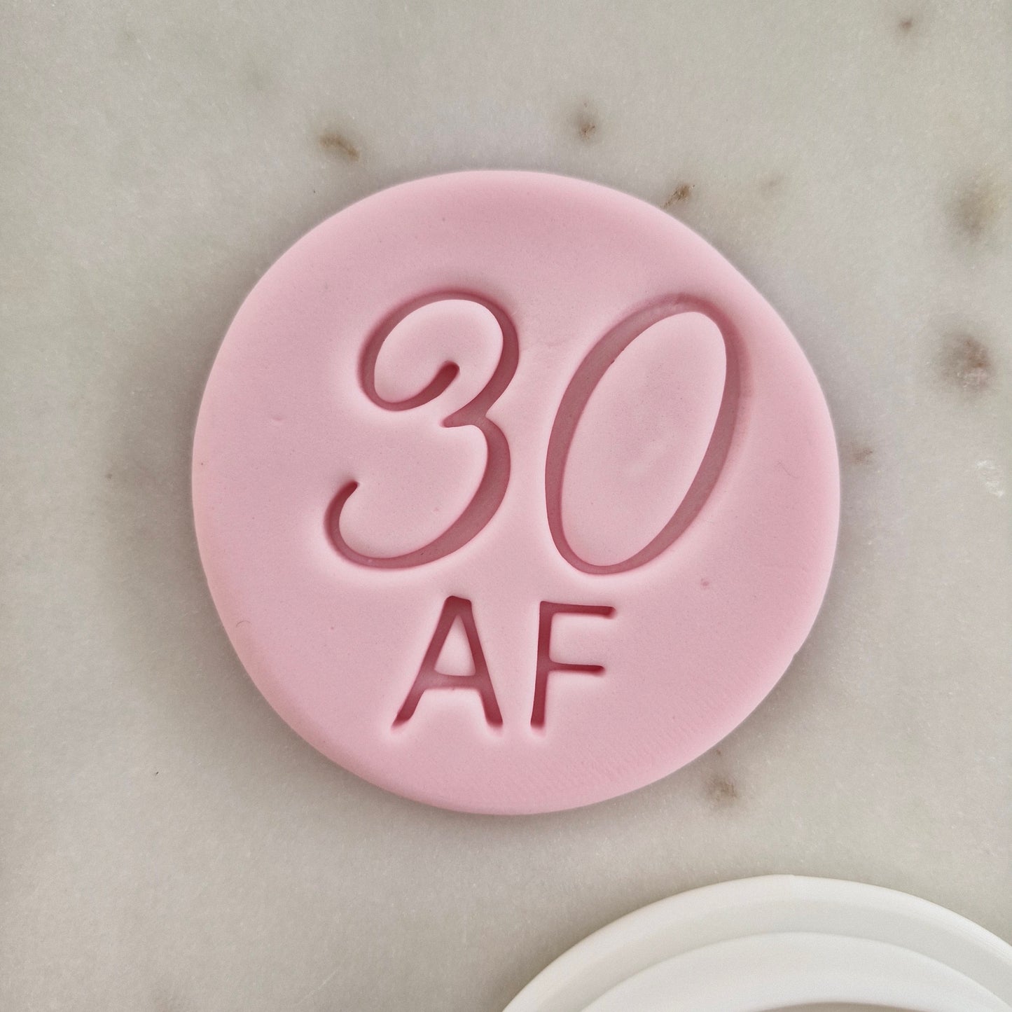 30 As Fck Cookie Cutter and Stamp zoomed in