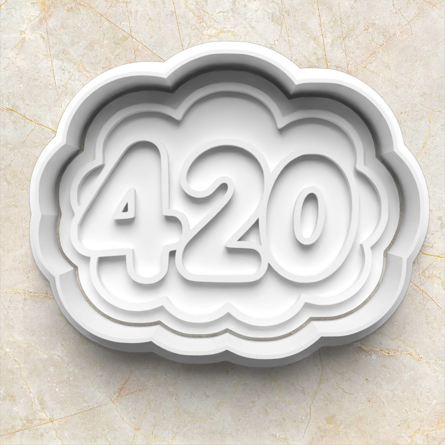 420 Set Cookie Cutter and Stamp 420 stamp