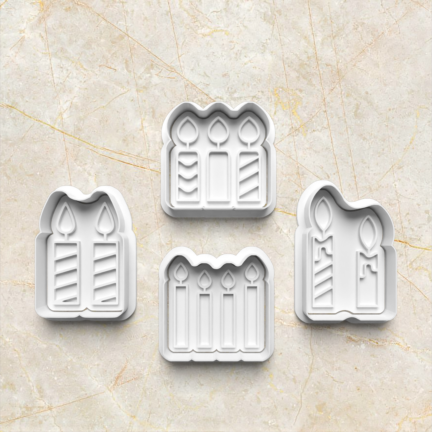 Birthday Candles Cookie Cutter and Stamp set