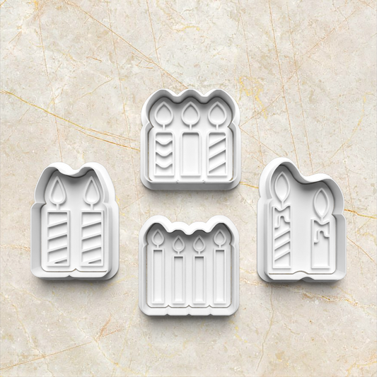 Birthday Candles Cookie Cutter and Stamp set