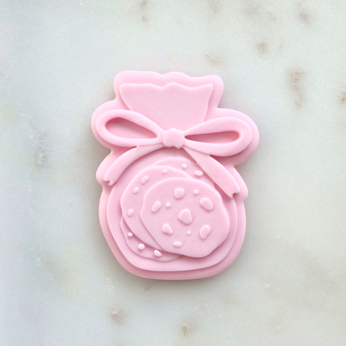 Cookies in a Bag Cookie Cutter and Deboss Stamp zoomed in