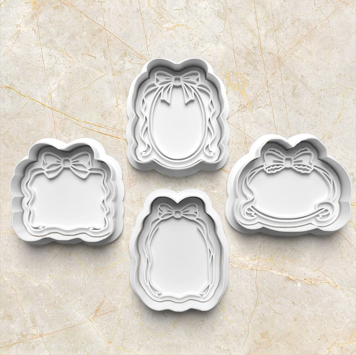 Coquette Frames Cookie Cutter and Stamp set