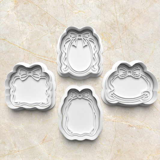 Coquette Frames Cookie Cutter and Stamp set