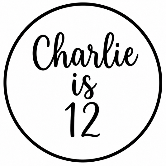 Charlie is 12 Cookie Cutter and Stamp