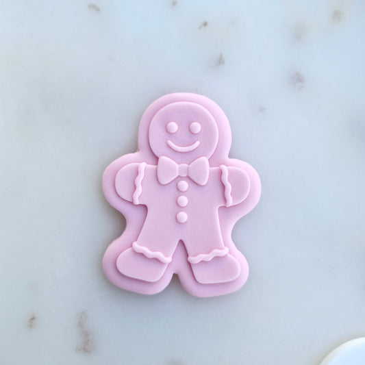 Gingerbread Boy Cookie Cutter and Stamp zoomed in