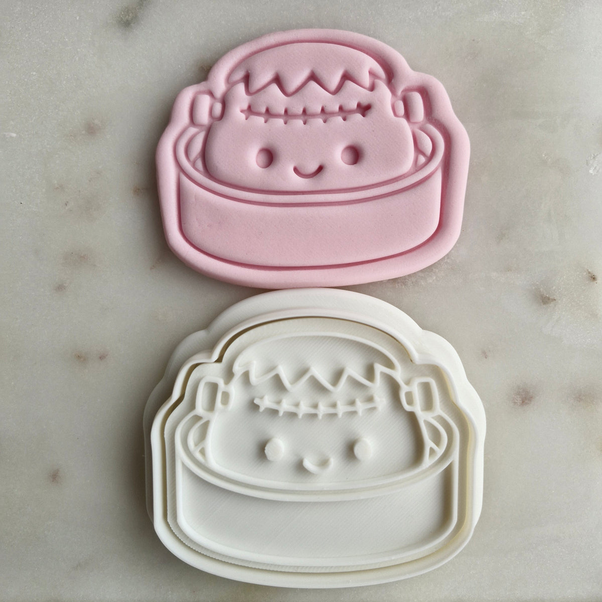 Halloween Frankie Dumpling Cookie Cutter and Stamp zoomed out