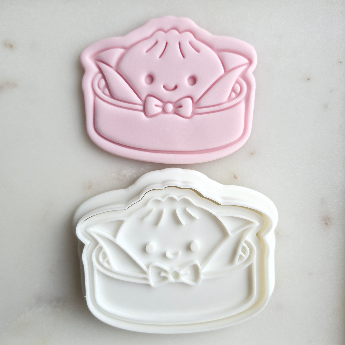 Halloween Vampire Dumpling Cookie Cutter and Stamp zoomed out