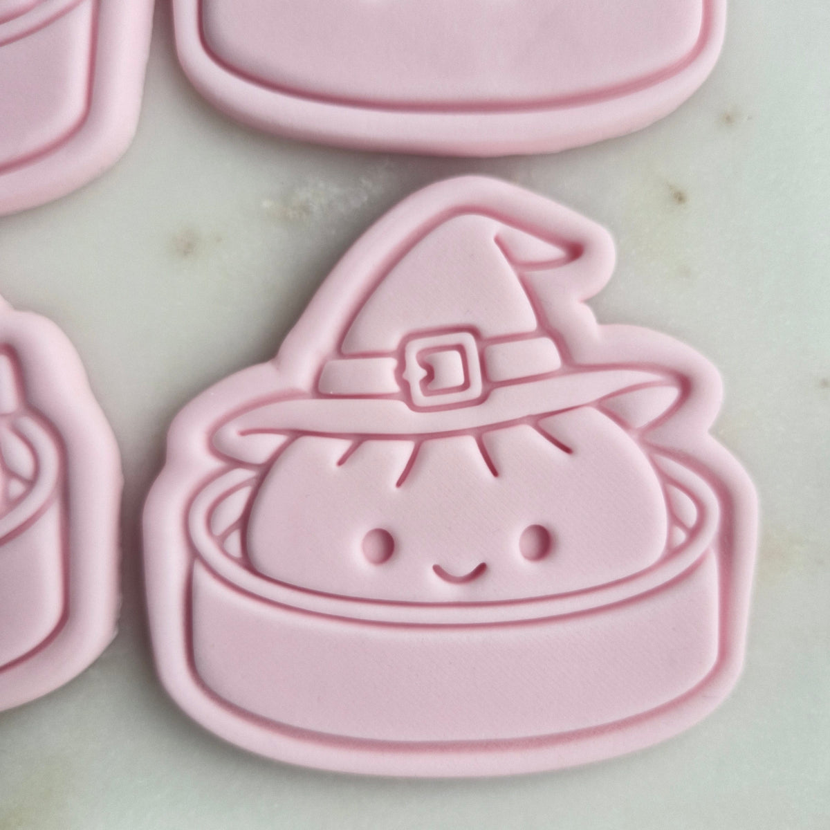 Halloween Dumplings Set Cookie Cutter and Stamp witch Halloween Witch Dumpling Cookie Cutter and Stamp