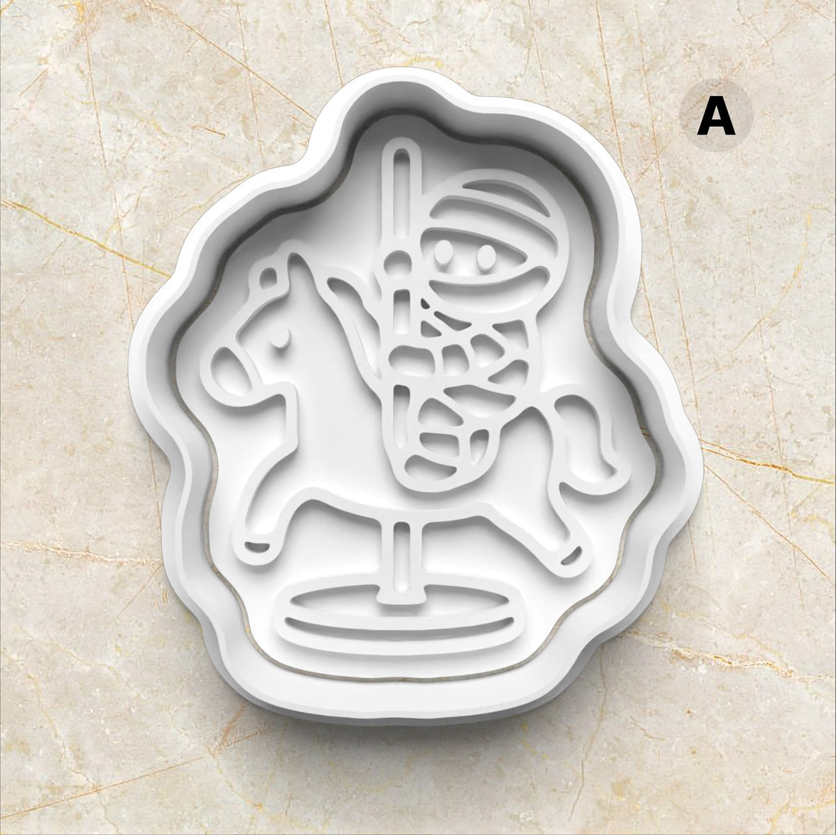 Haunted Fun Fair Cookie Cutter and Stamp skeleton