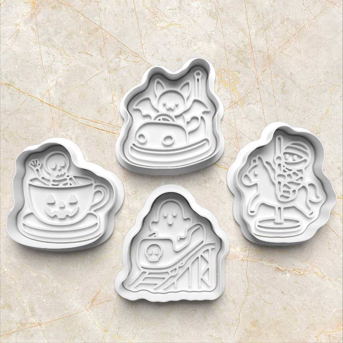 Haunted Fun Fair Cookie Cutter and Stamp set