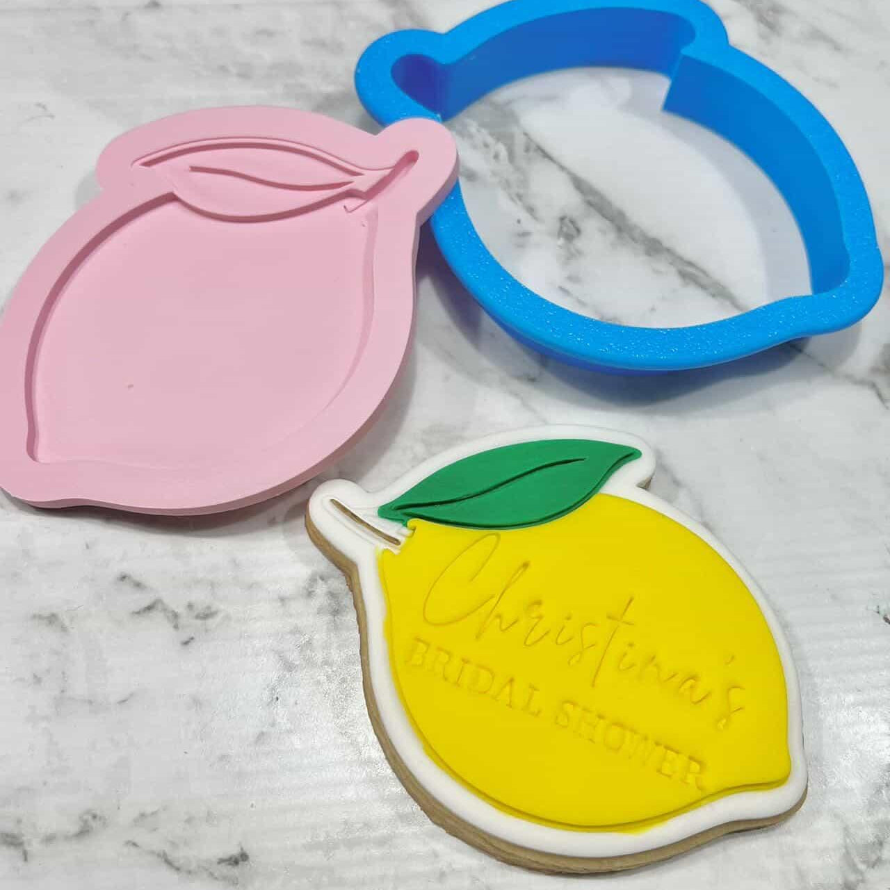 Lemon. Cookie Cutter and Stamp