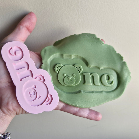 One with Bear, Cookie Cutter and Stamp