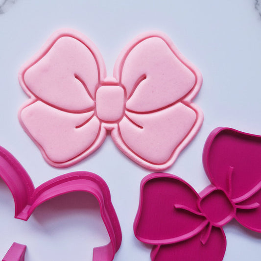 Amy Bow Cookie Cutter & Stamp