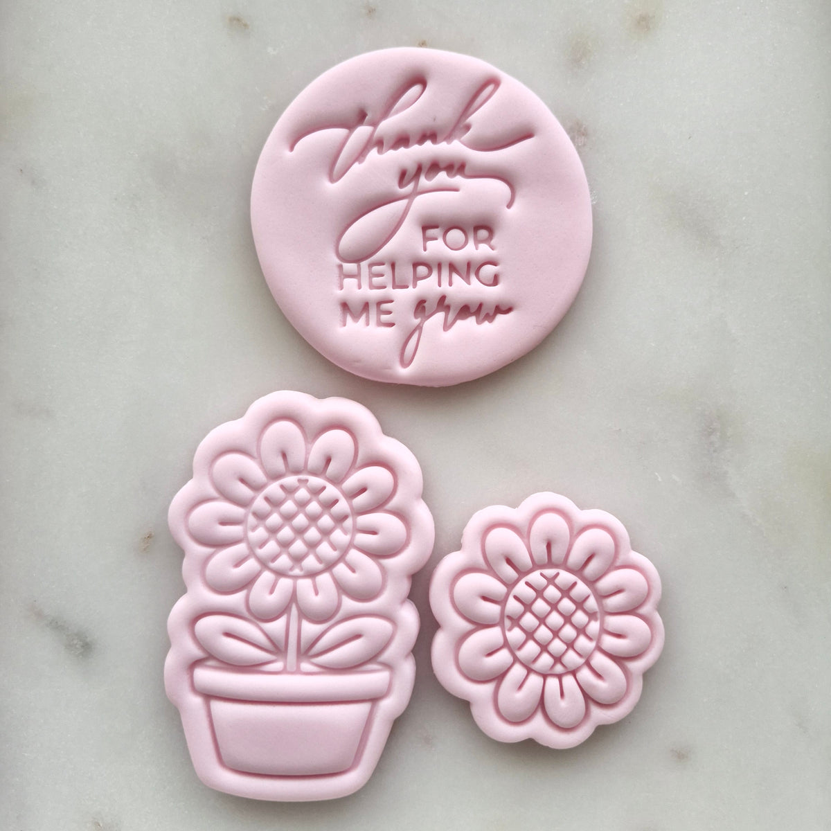 Thank You For Helping Me Grow Set VS2 Cookie Cutter and Stamp set