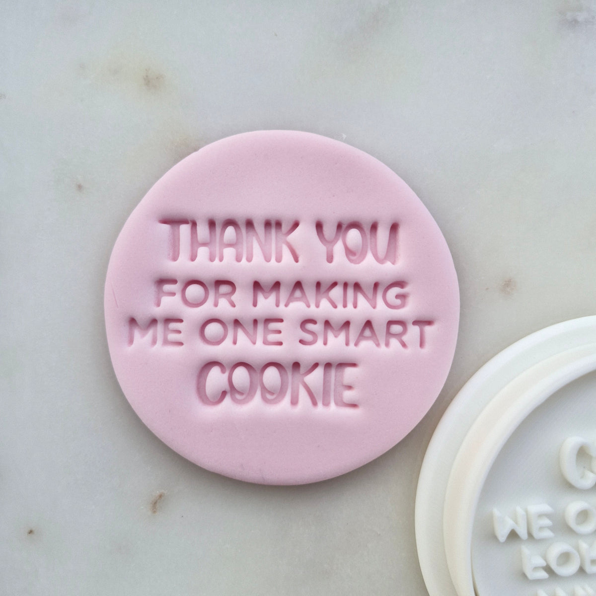 Thank You for Making Me One Smart Cookie Set VS1 Cookie Cutter and Stamp stamp